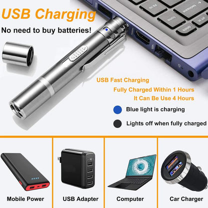 Gift for Pets,Usb Rechargeablelaser Pet Toy,1 Count 5 Adiustable Modes Petsinteractive Light Toy for Cats & Dogs, Pet Training Toy,Indoor & Outdoor Pet Toys